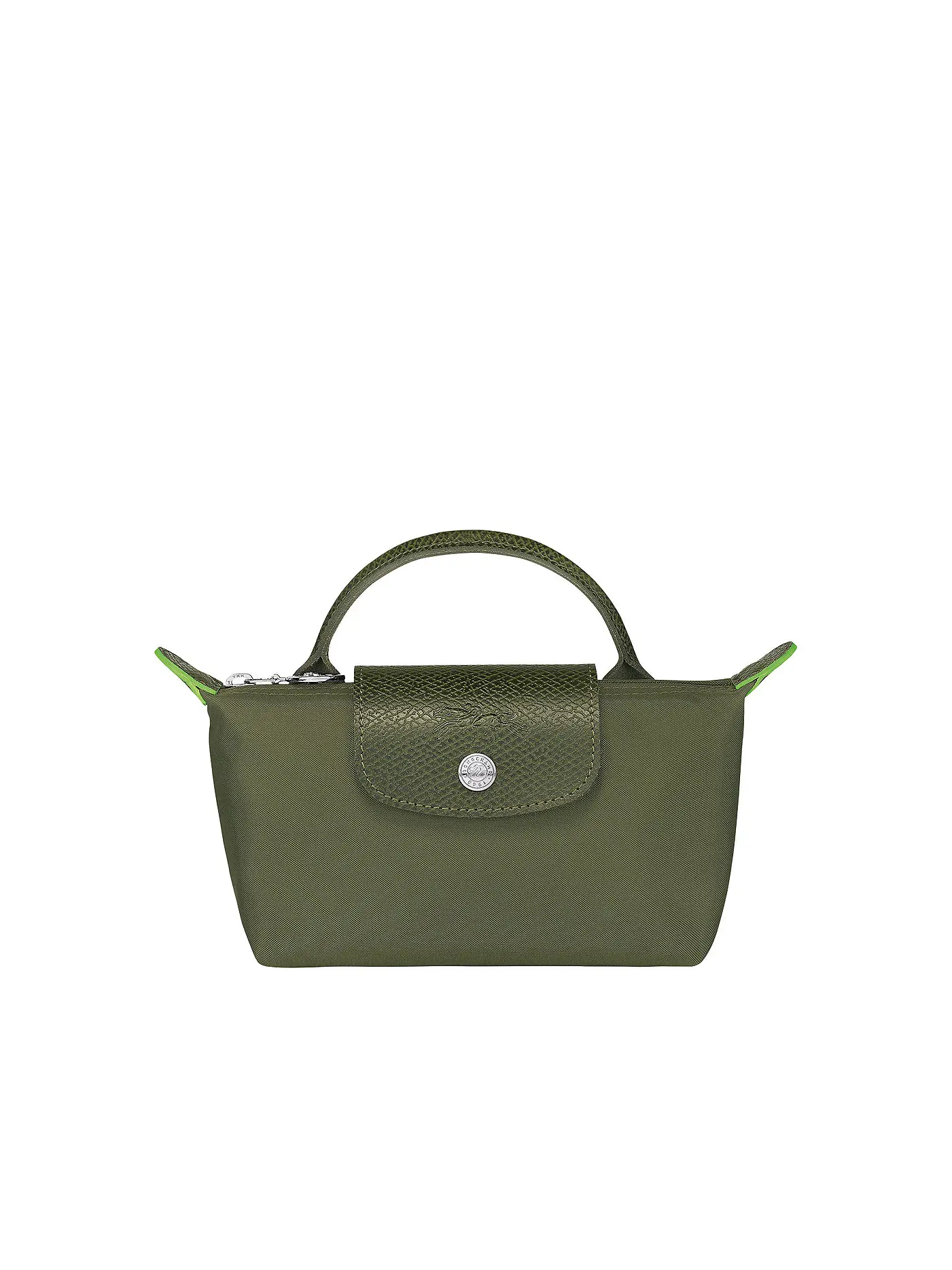 LONGCHAMP | Le Pliage Green Pochette mit Henkel, Grenade | olive